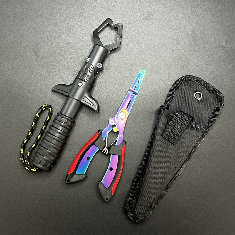 Fishing Hook Sharpener - Balıkçılık Pensesi ve Tutucu Seti, Balık
