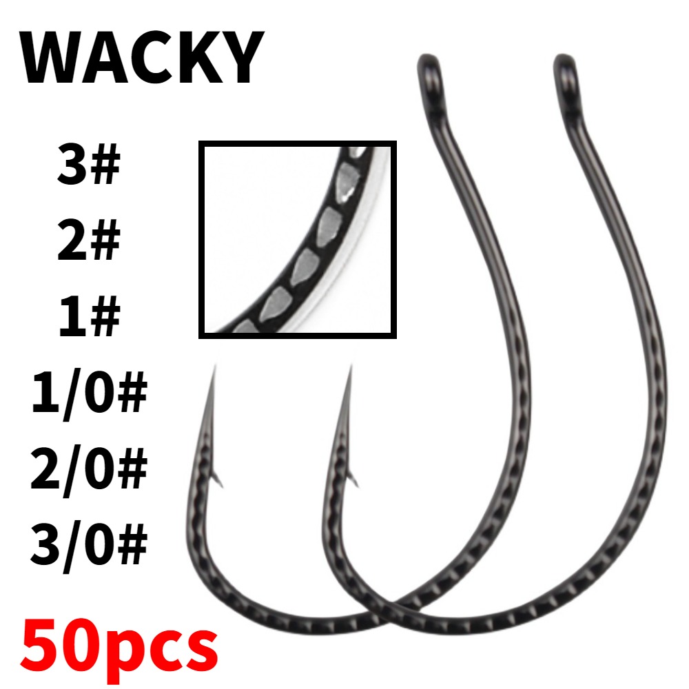 Fishing Hook Barbless - 50 adet tuhaf kancalar yüksek karbonlu