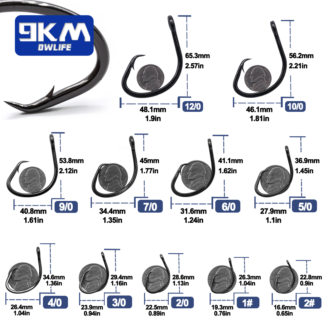 9KM Daire Kanca 25 ~ 50 Adet T - Fishing Hook Offset incelemesi ve fiyatı