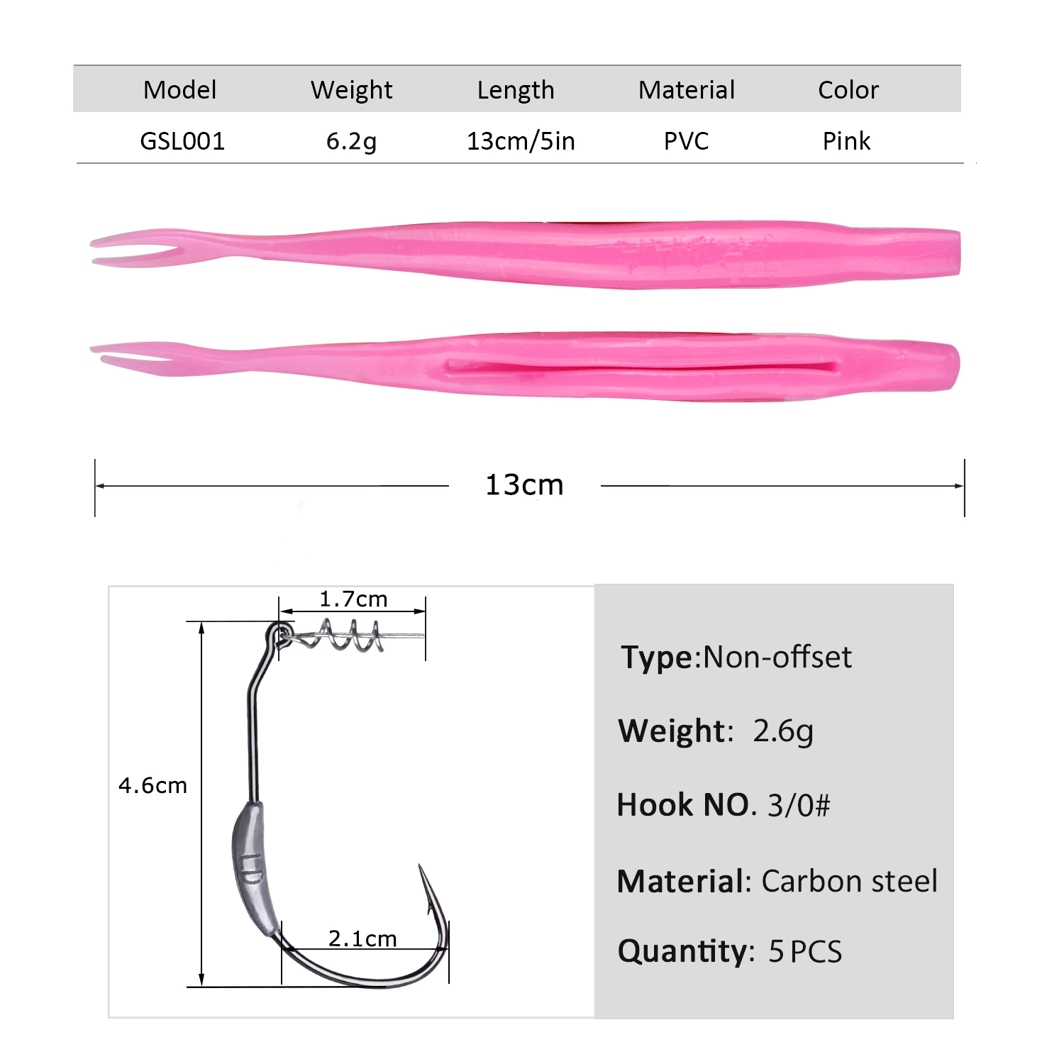 Goture 5 adet Weedless Split T - Fishing Hook Weedless incelemesi ve fiyatı