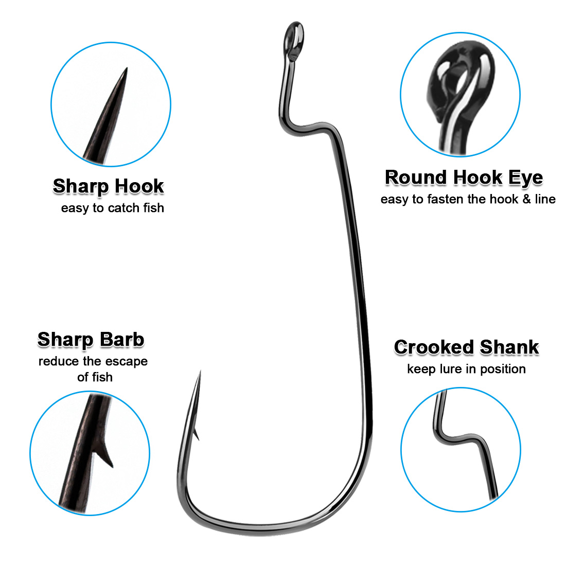 FishTrip 50-100 Adet Solucan K - Fishing Hook Offset incelemesi ve fiyatı