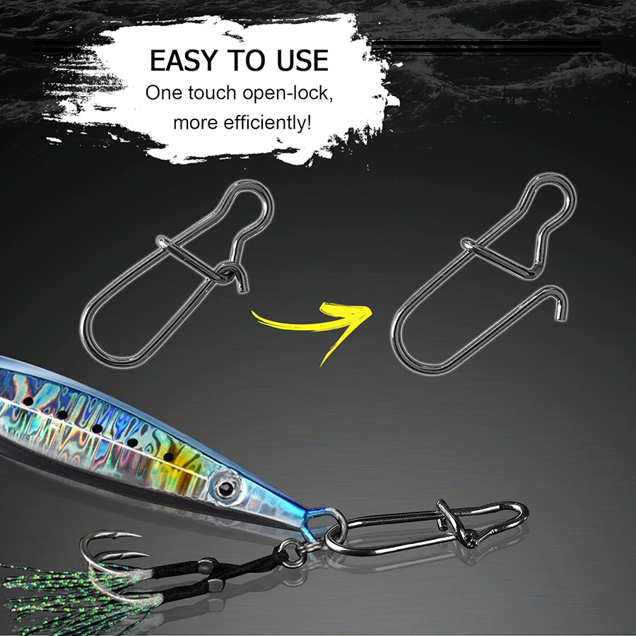 50 adet Crankbait Snaps Paslan - Fishing Hook Stainless Steel incelemesi ve fiyatı