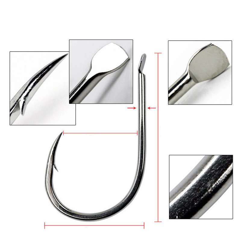 100 adet/grup 7 boyut dikenli  - Fishing Hook Barbless incelemesi ve fiyatı