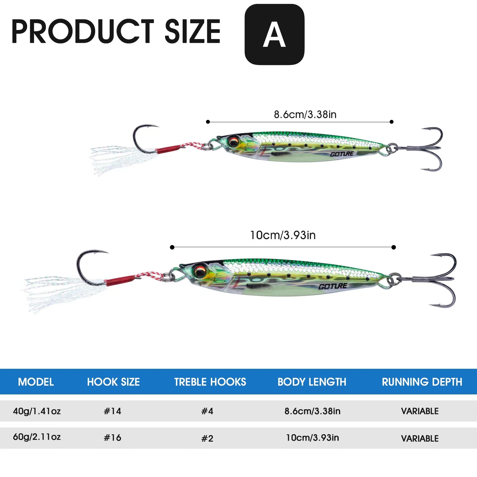 Goture Metal Jig balıkçılık ca - Fishing Hook Jig incelemesi ve fiyatı