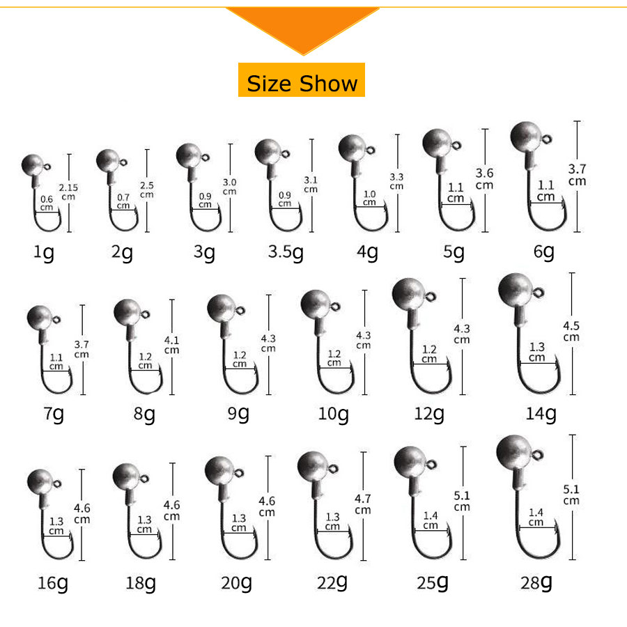 WODJYJ 1g 2g 3g 4g 5g 7g 8g 10 - Fishing Hook Offset incelemesi ve fiyatı